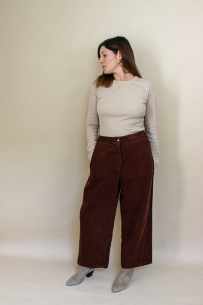 POETRY Corduroy Wide Leg Trousers Size 16