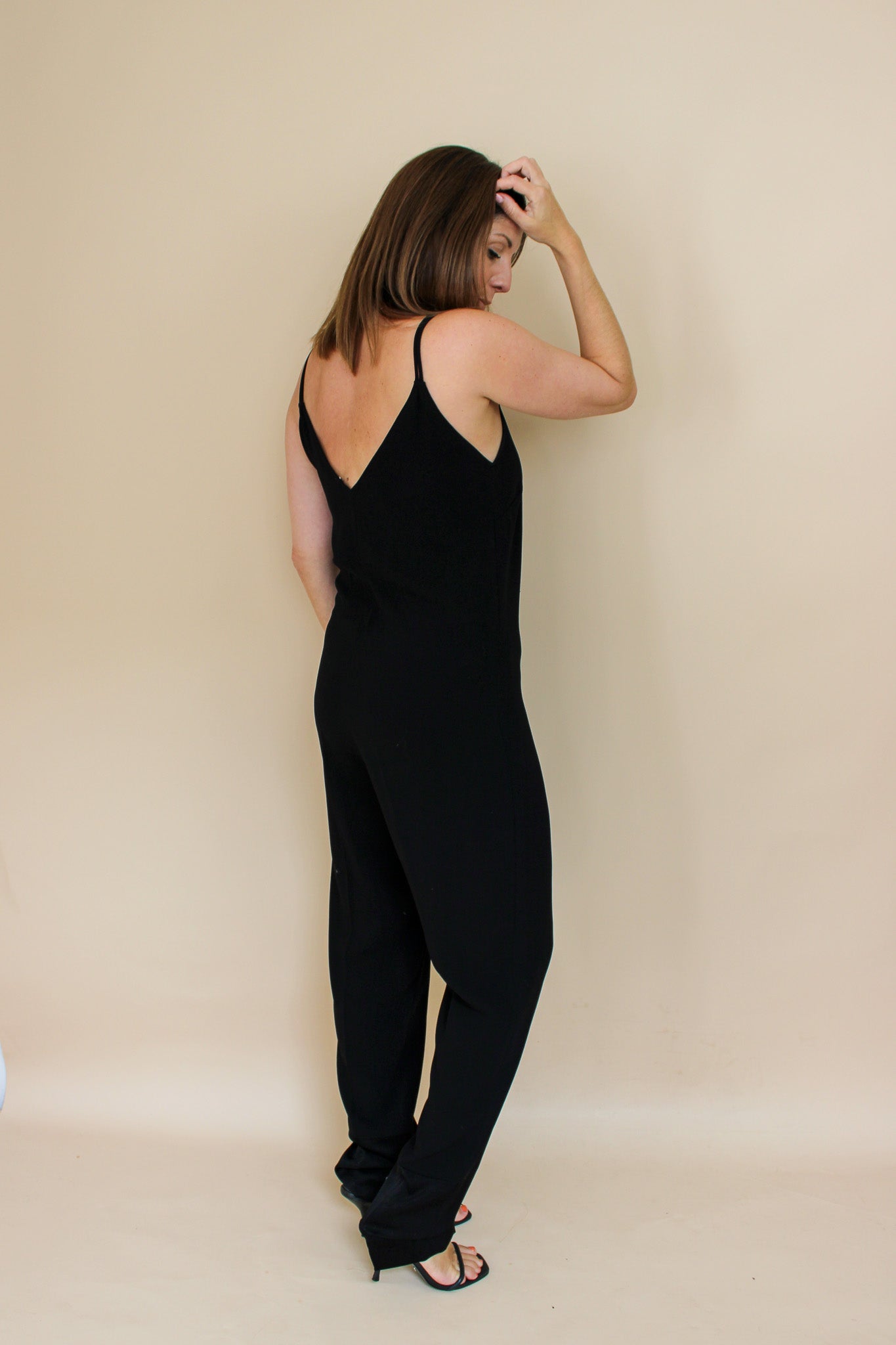 SANDRO Double Strap Fitted Jumpsuit Size 10- 12