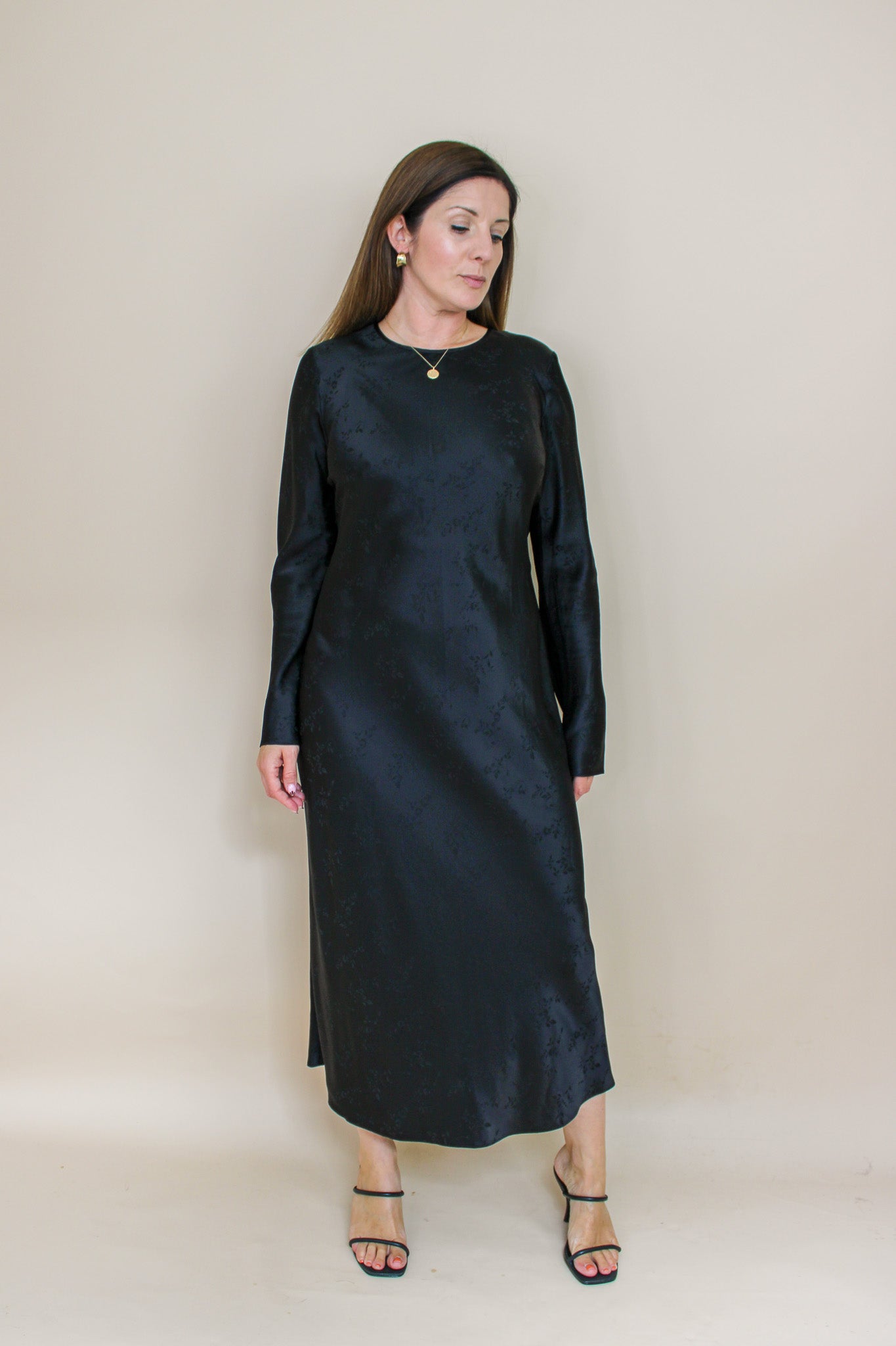 REALISATION PAR The Owens Voodoo Bias Cut Midi Silk Dress Size L