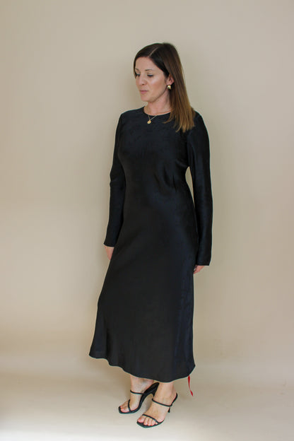REALISATION PAR The Owens Voodoo Bias Cut Midi Silk Dress Size L