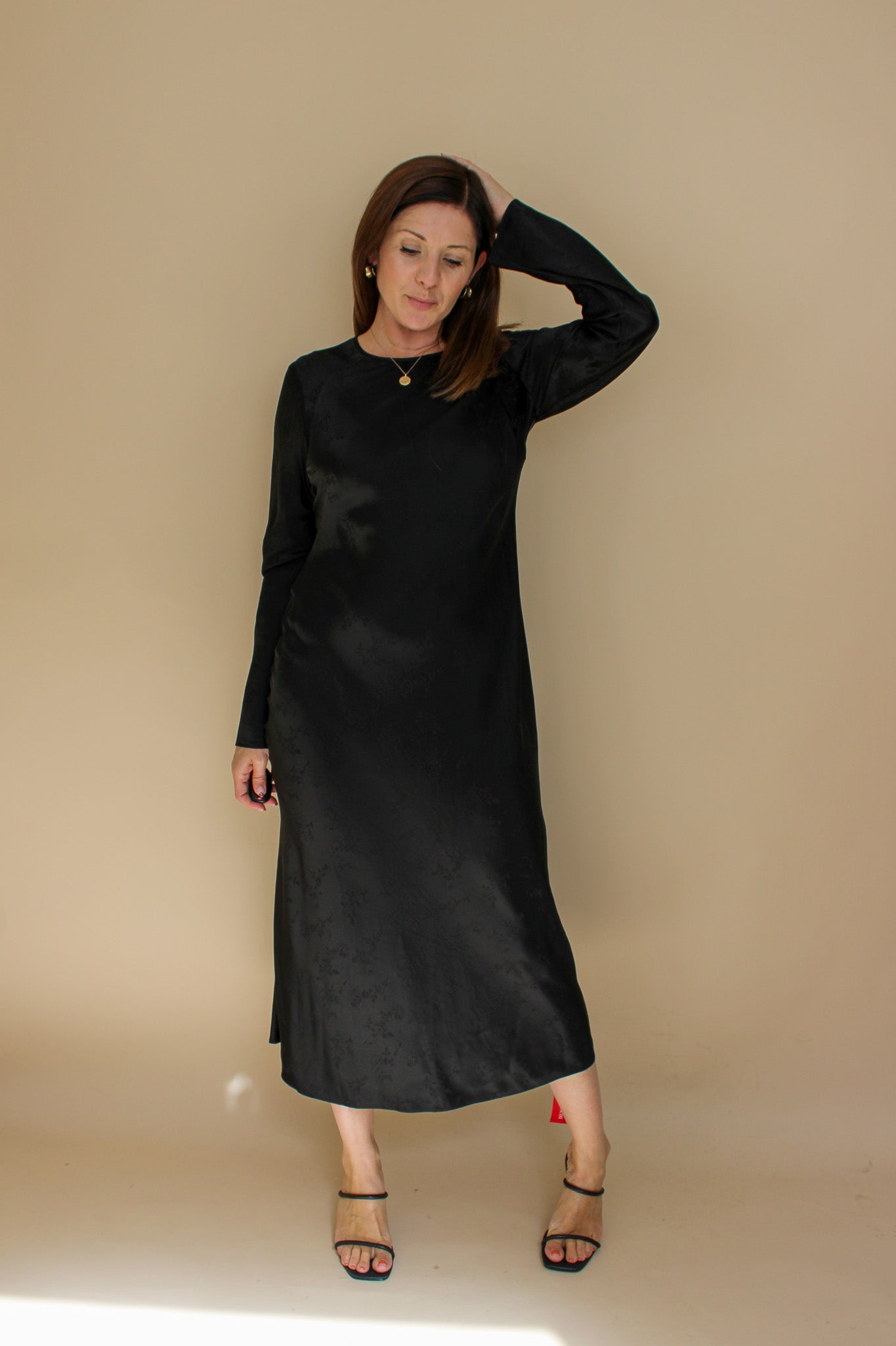 REALISATION PAR The Owens Voodoo Bias Cut Midi Silk Dress Size L
