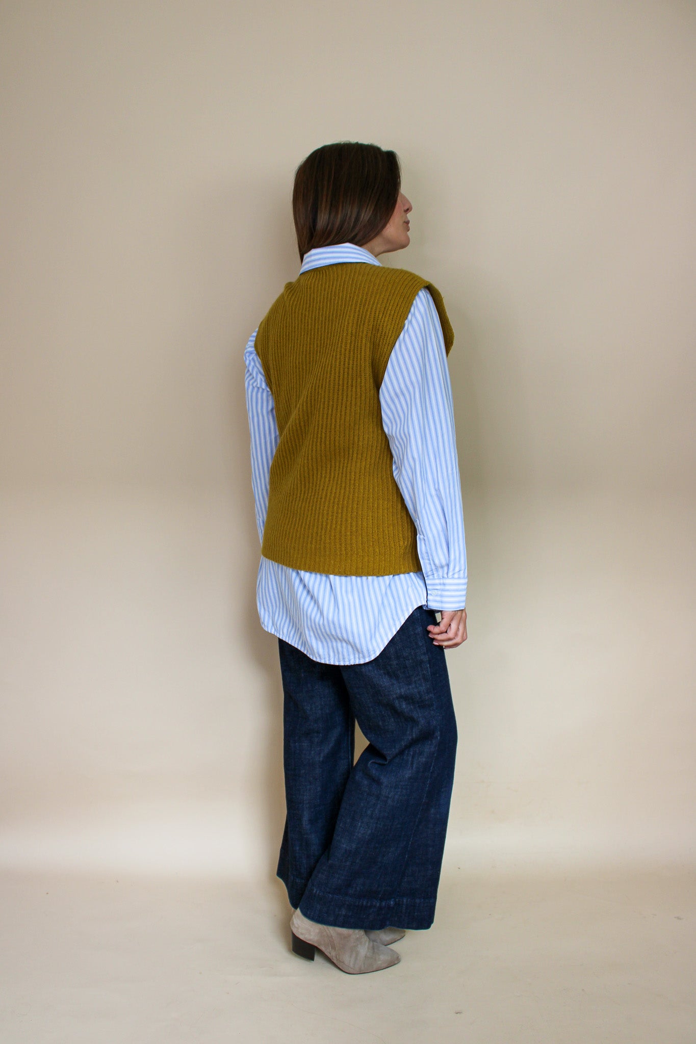ALIGNE Evelyn Ribbed Sleeveless Sweater Vest Size XS