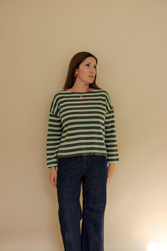 TOAST Stripe Breton Top Size S