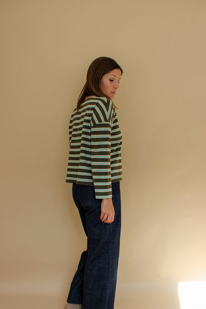 TOAST Stripe Breton Top Size S