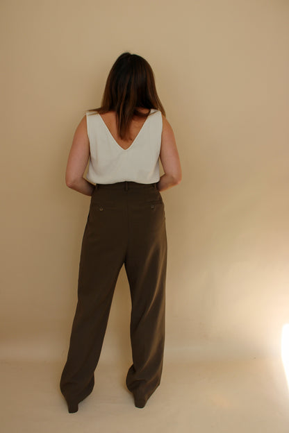 THE FRANKIE SHOP Bea Suit pants Straight Leg Trousers Size L