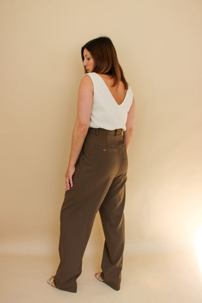 THE FRANKIE SHOP Bea Suit pants Straight Leg Trousers Size L