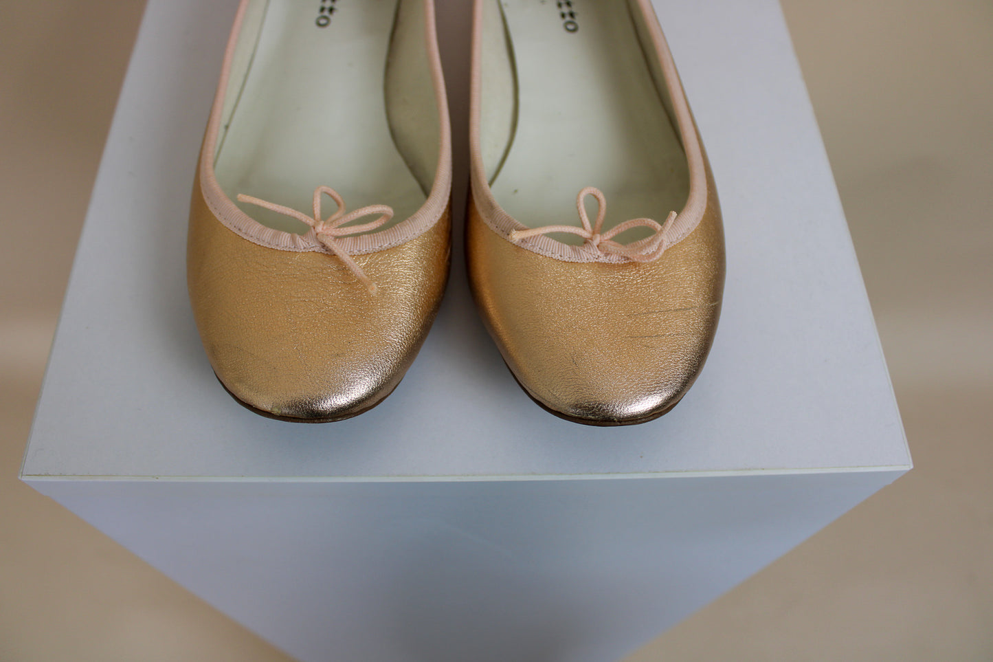 REPETTO Metallic Cendrillon Ballet Pumps Size 41 (UK 8)