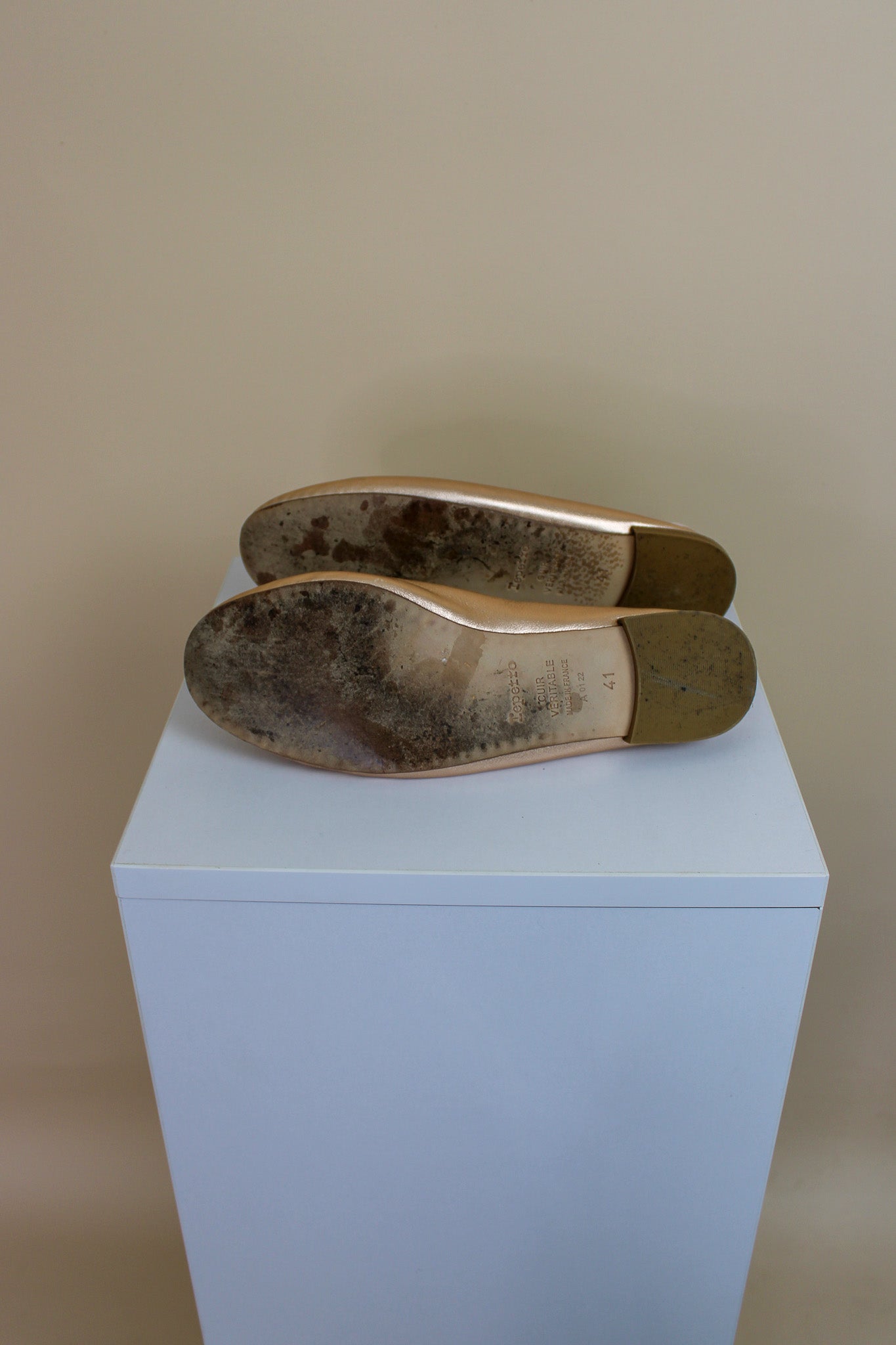 REPETTO Metallic Cendrillon Ballet Pumps Size 41 (UK 8)