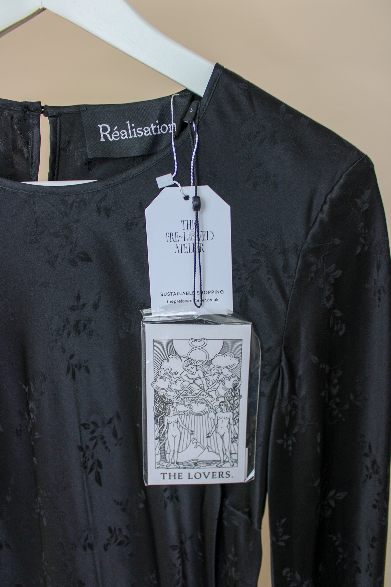 REALISATION PAR The Owens Voodoo Bias Cut Midi Silk Dress Size L