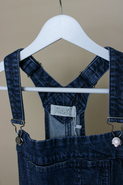 TOAST Patch Pocket Denim Dungarees Size 8