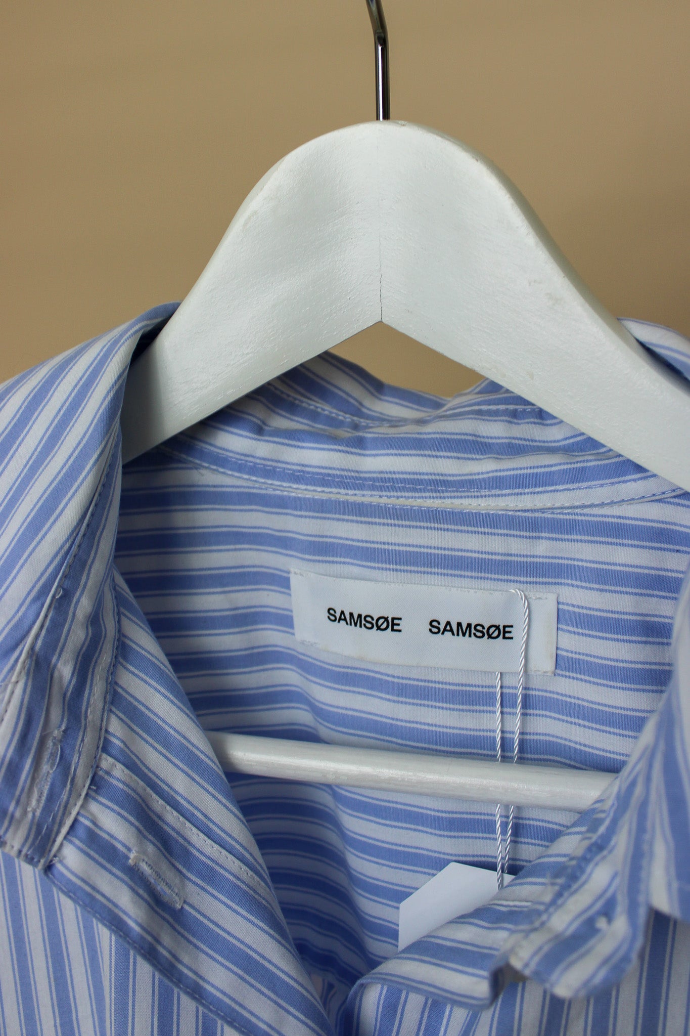SAMSOE SAMSOE Haley Stripe Cotton Classic Shirt Size 8-10