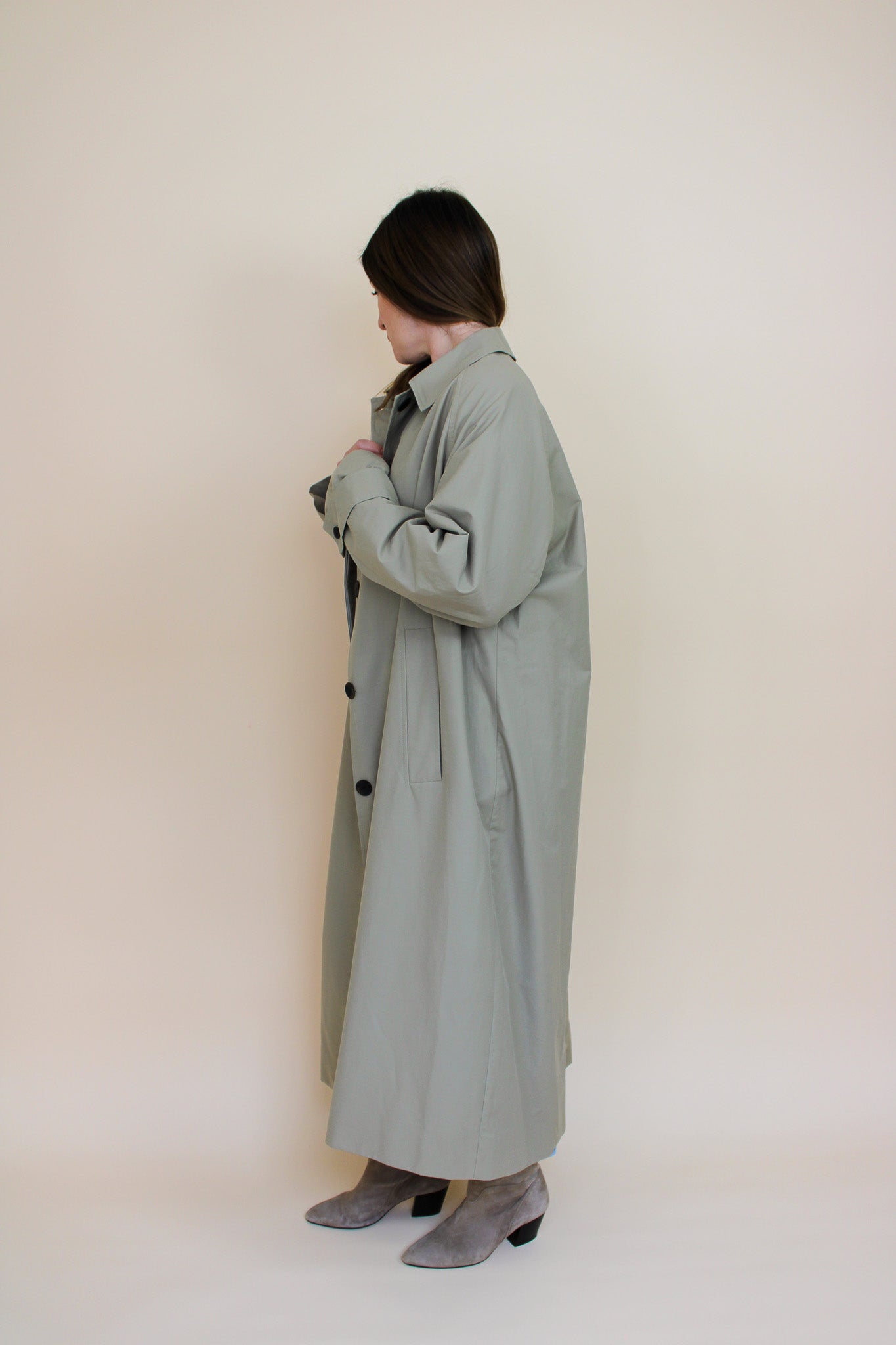 STUDIO NICHOLSON Holin Technical Cotton Trench Coat Size 1