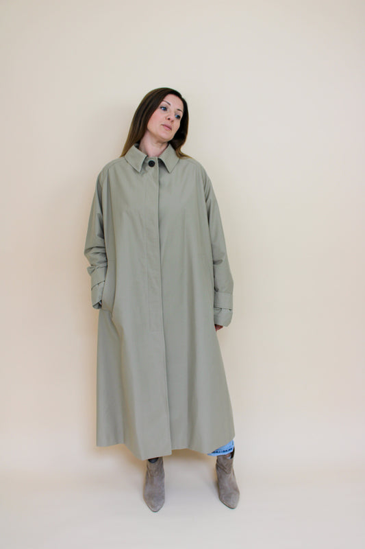 STUDIO NICHOLSON Holin Technical Cotton Trench Coat Size 1