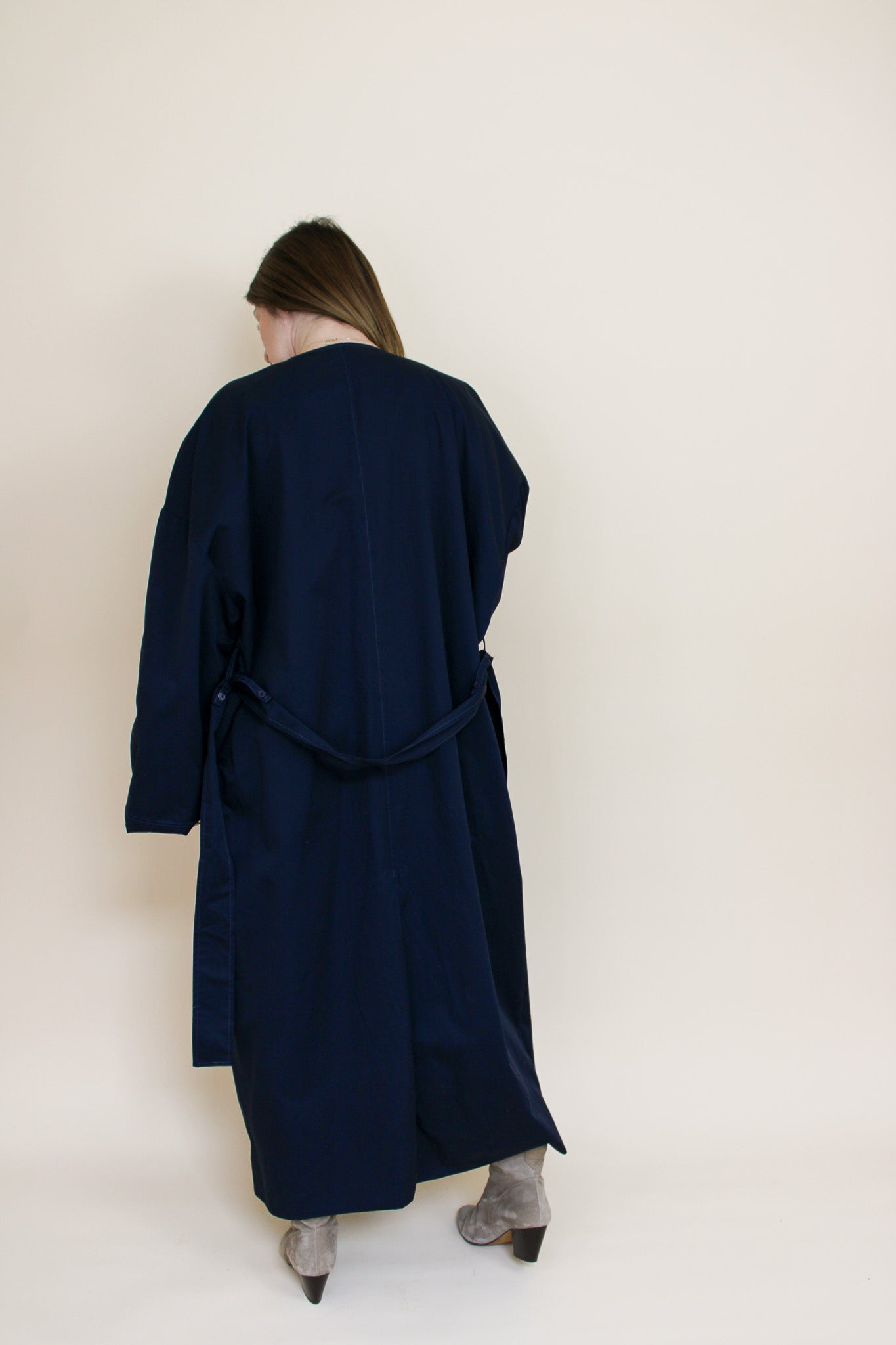 LOVECHILD 1979 Veda Collarless Trench Jacket Size 10