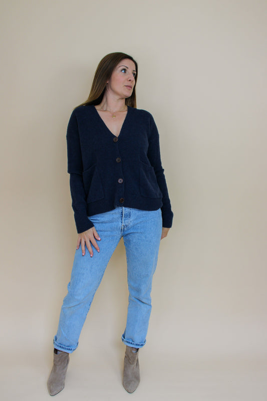 TOAST Ffion Wool & Cashmere Cardigan Size M
