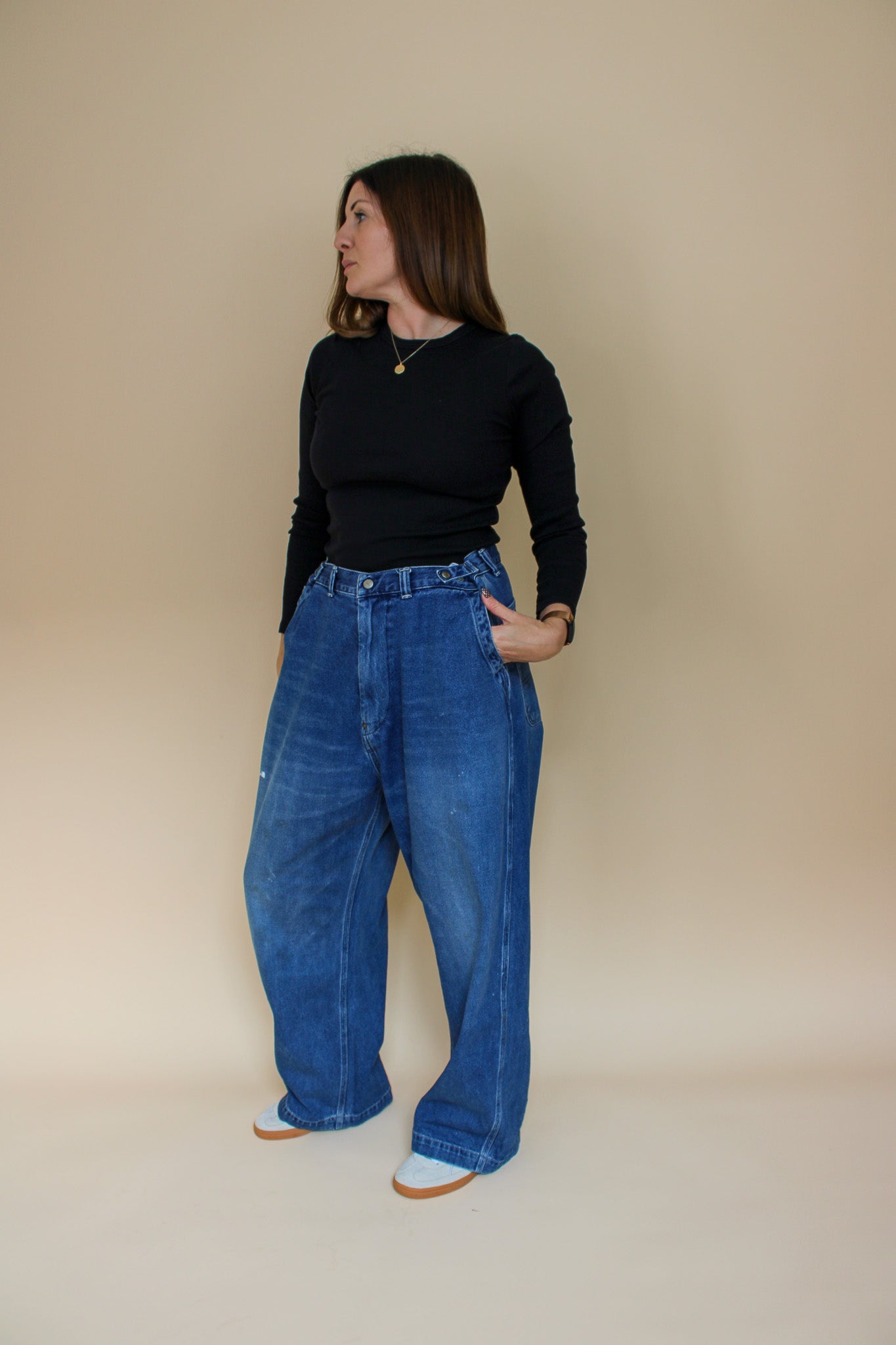 ORDINARY FITS Loose Fit Distressed Jeans Size 34" (adjustable)