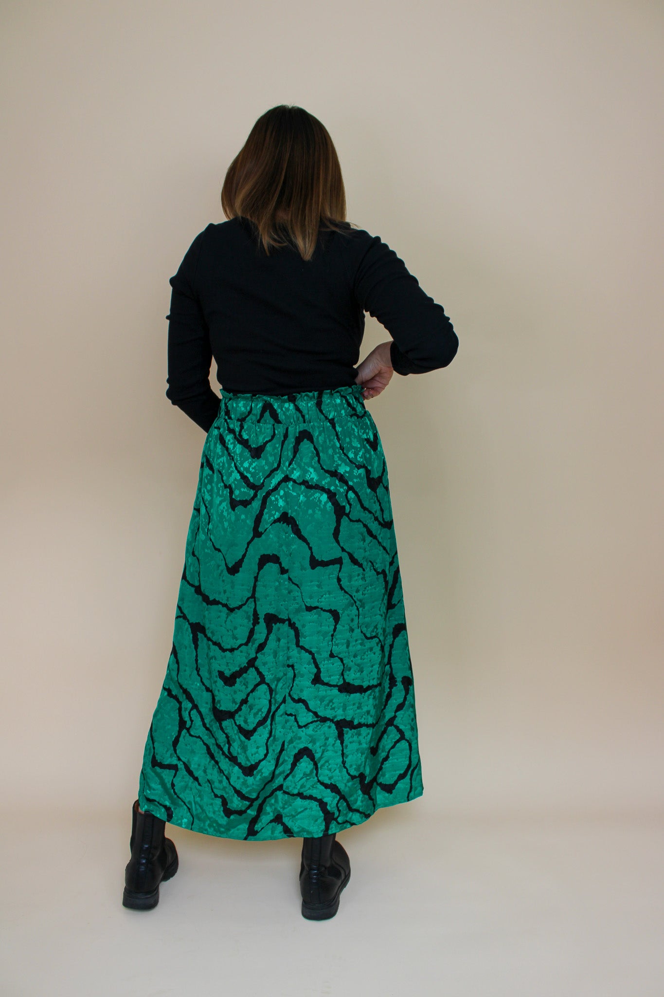 GESTUZ Aylingz Print Midi Skirt Size 12