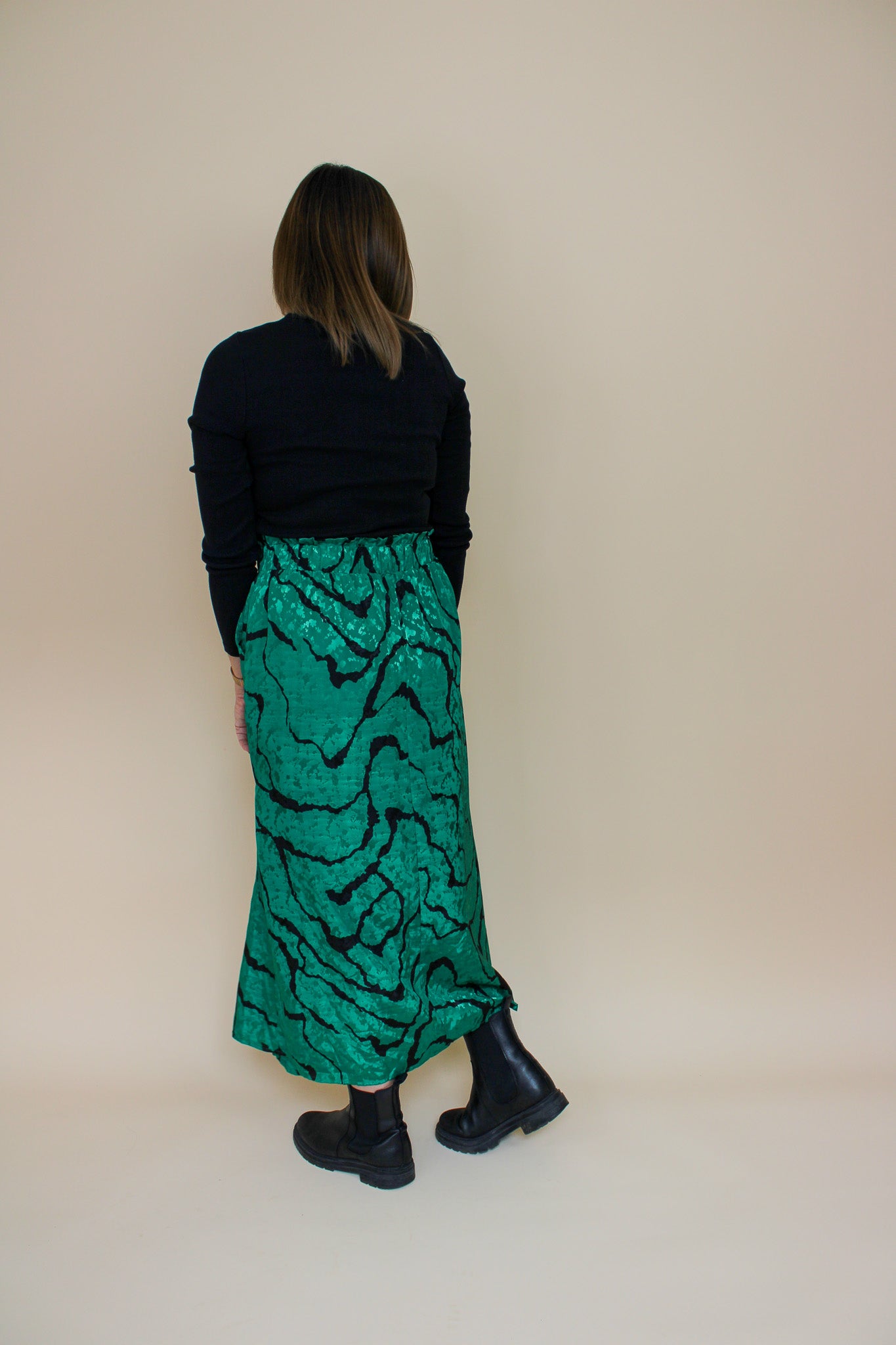 GESTUZ Aylingz Print Midi Skirt Size 12