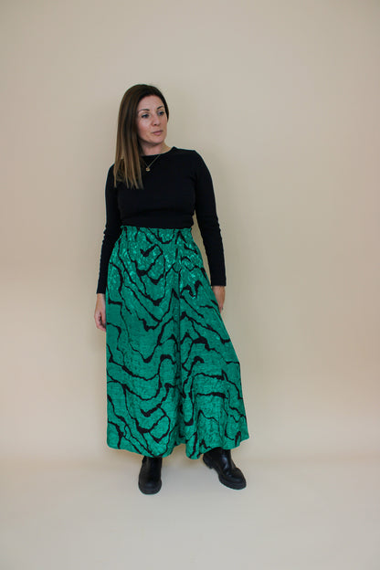 GESTUZ Aylingz Print Midi Skirt Size 12