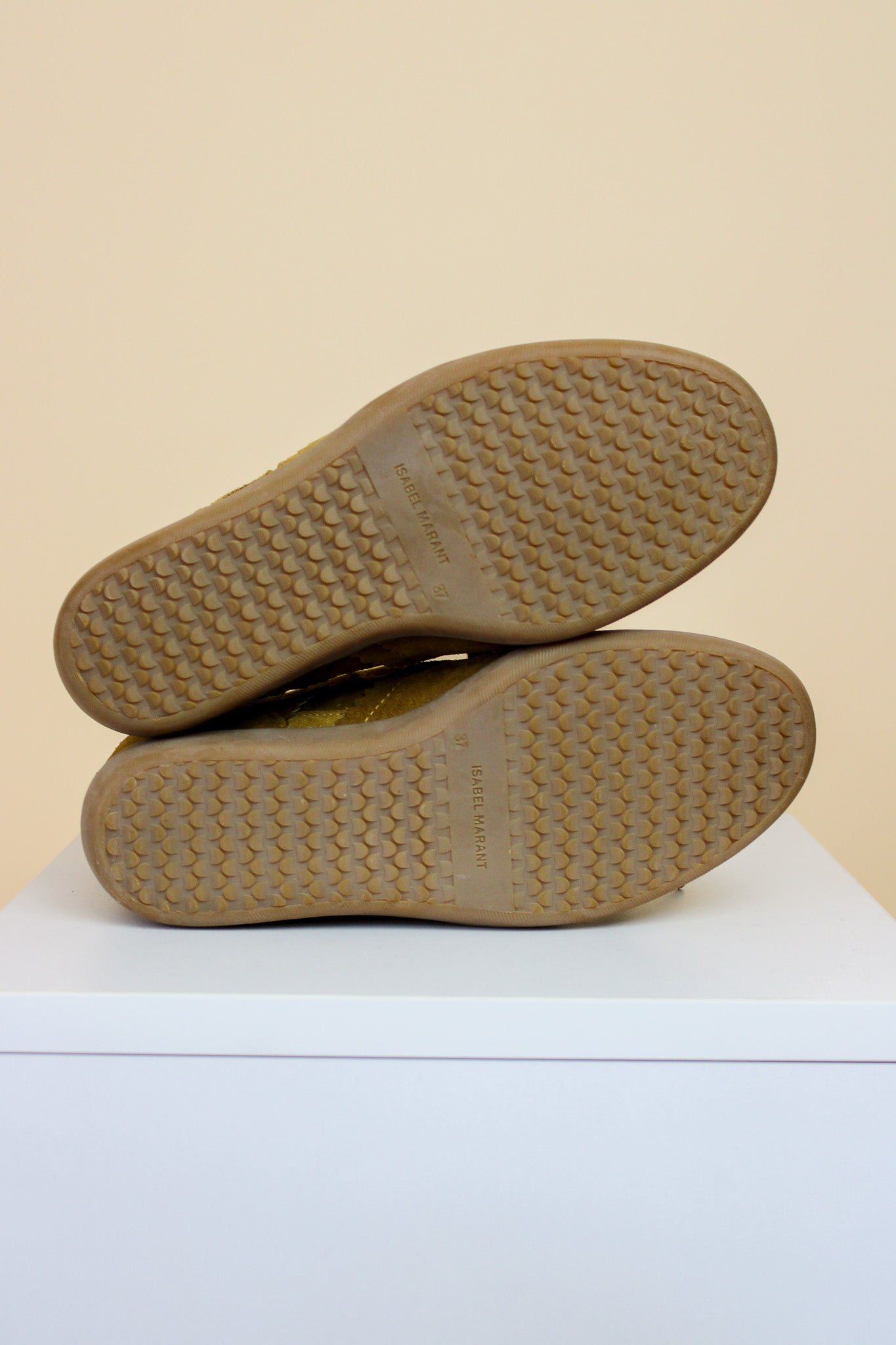 ISABEL MARANT ETOILE Bobby Lace-Up Suede Wedge Sneakers Size 4