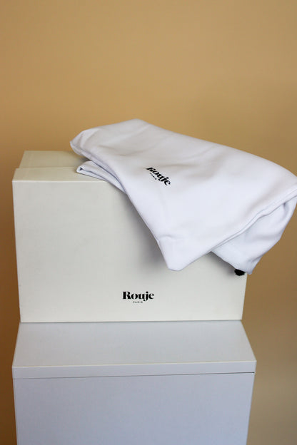 ROUJE Suryana Faux Snakeskin Platform Heels Size 6