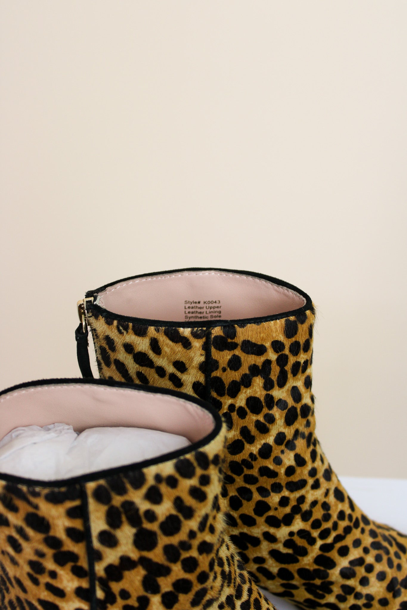 J CREW Leopard Haircalf Maya Boot Size 7