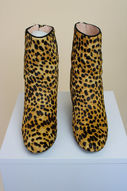 J CREW Leopard Haircalf Maya Boot Size 7