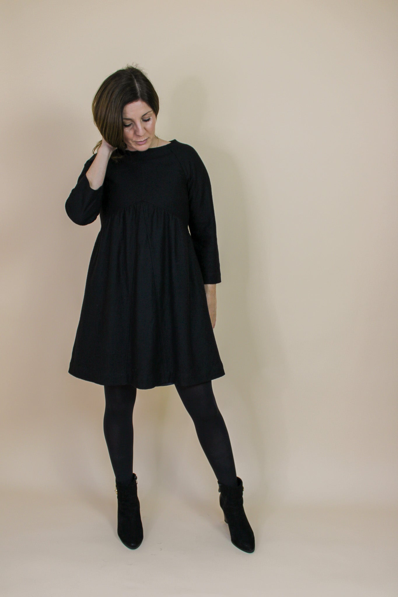 WON HUNDRED Dream Wool Mix Mini Dress Size 8-10