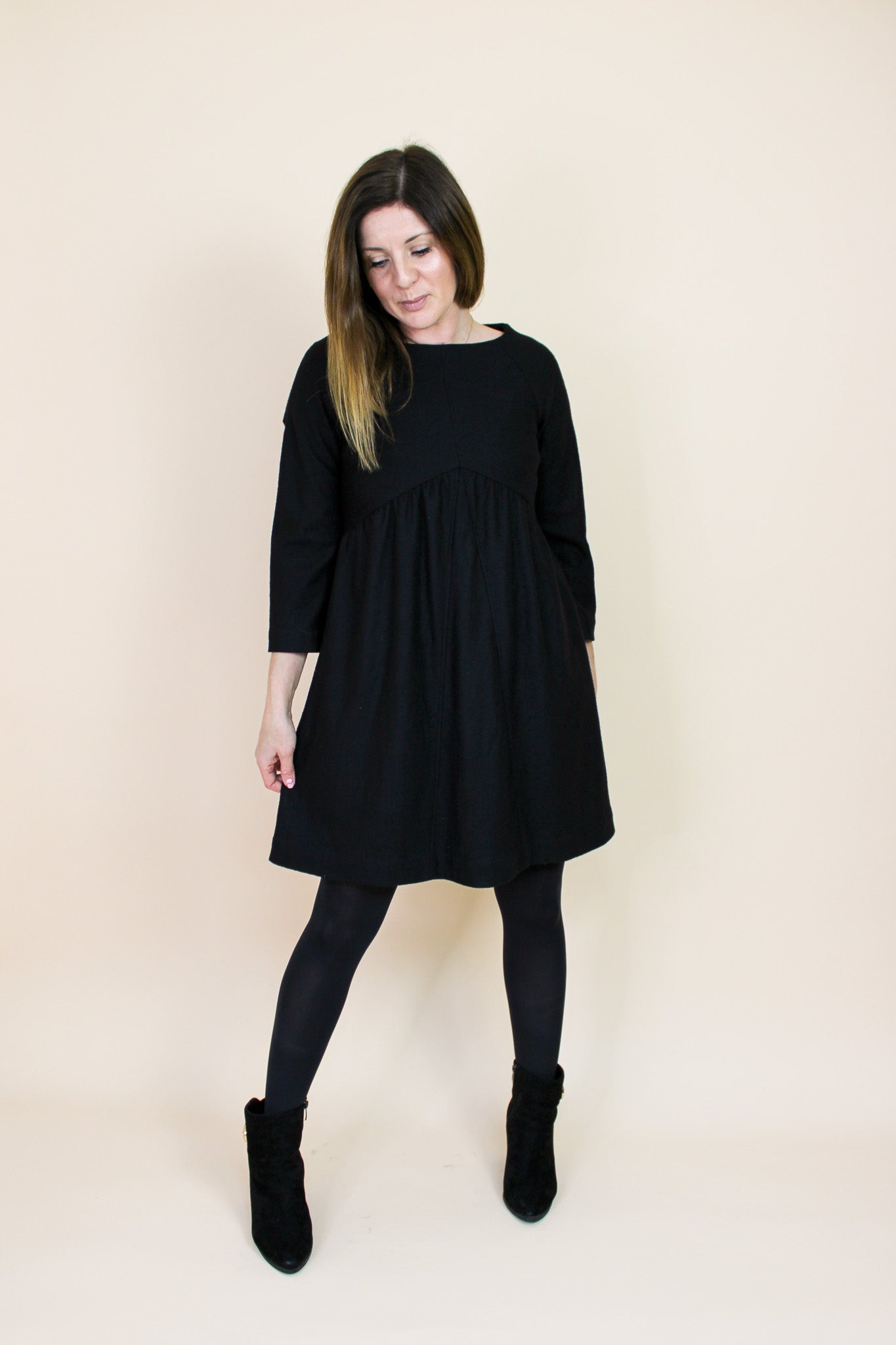 WON HUNDRED Dream Wool Mix Mini Dress Size 8-10