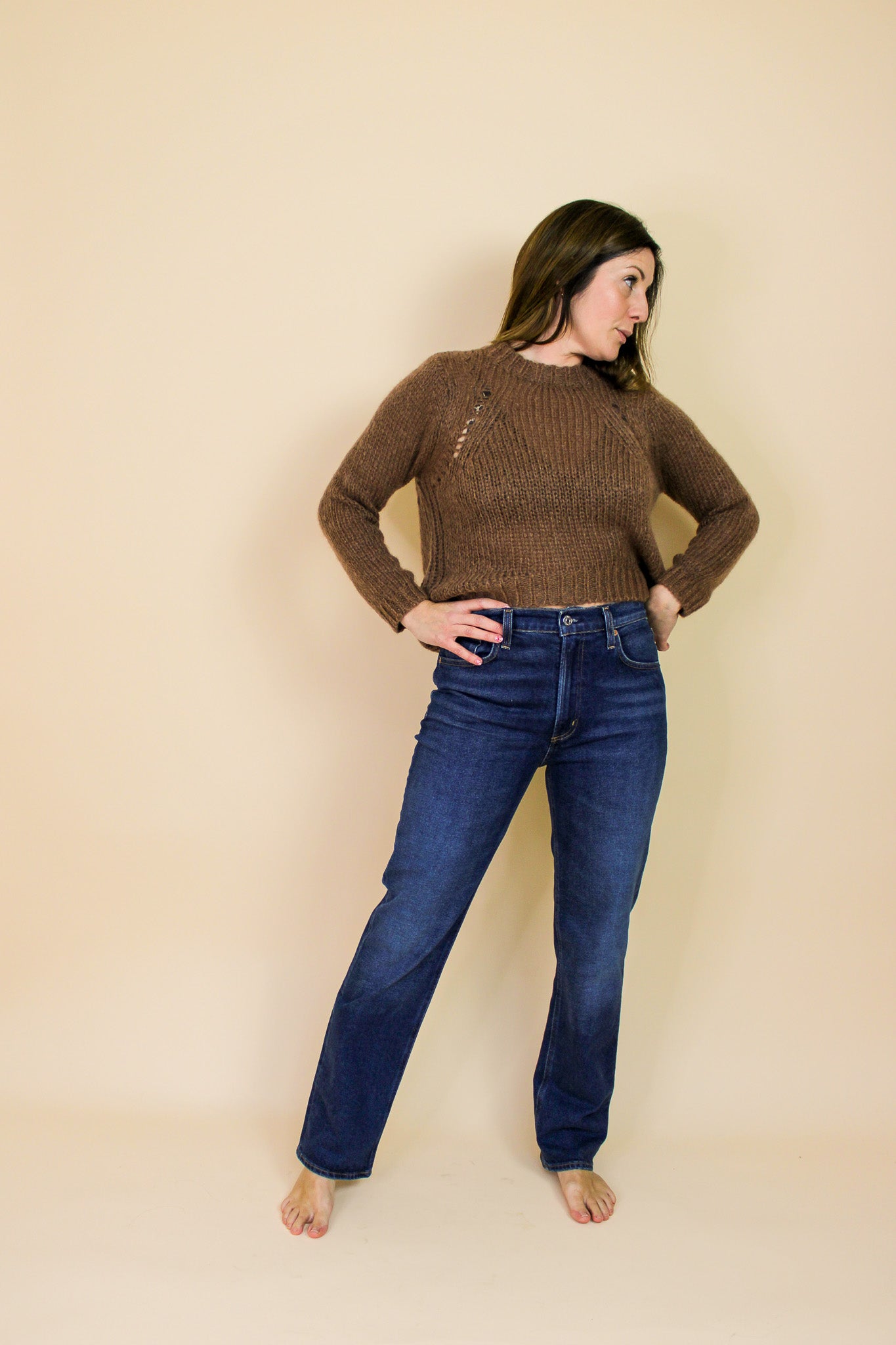 CITIZENS OF HUMANITY Daphne High Rise Straight Leg Jeans Size 28