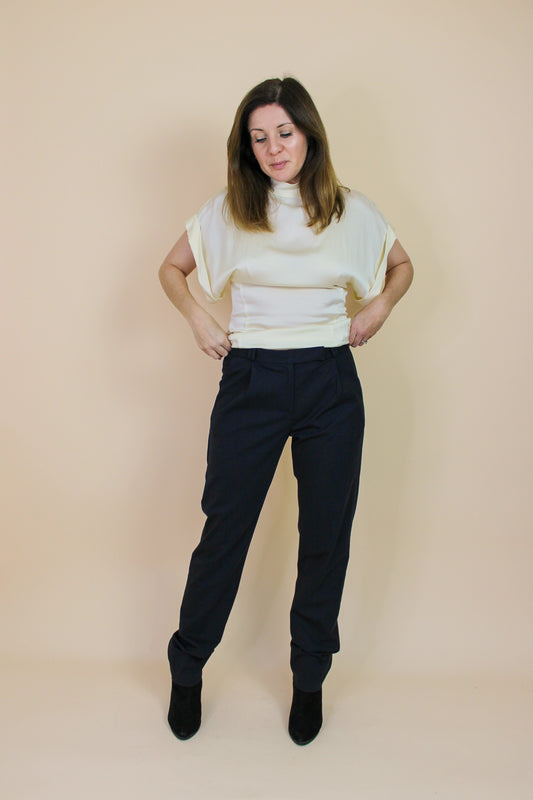 THE KOOPLES Wool Straight Leg Suit Trousers Size 10