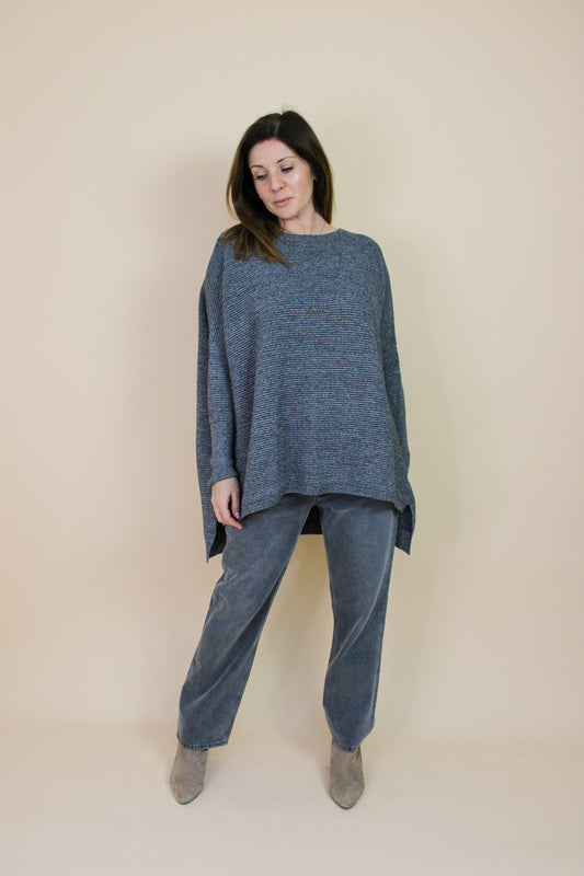 PLUMO Jack Ribbed Oversize Sweater One Size