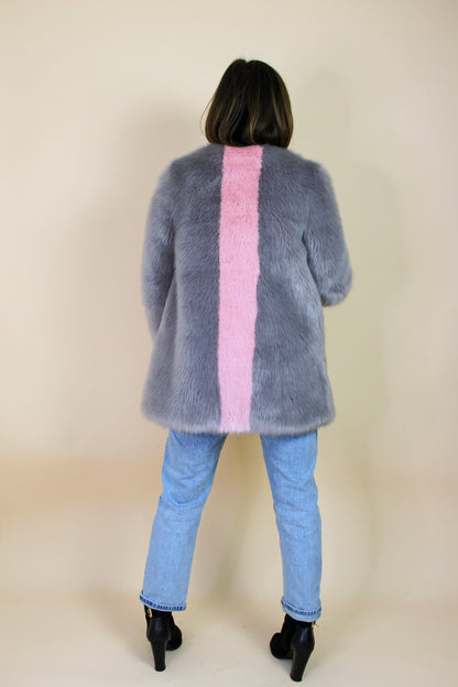 SHRIMPS Faux Fur Panel Jacket Size S