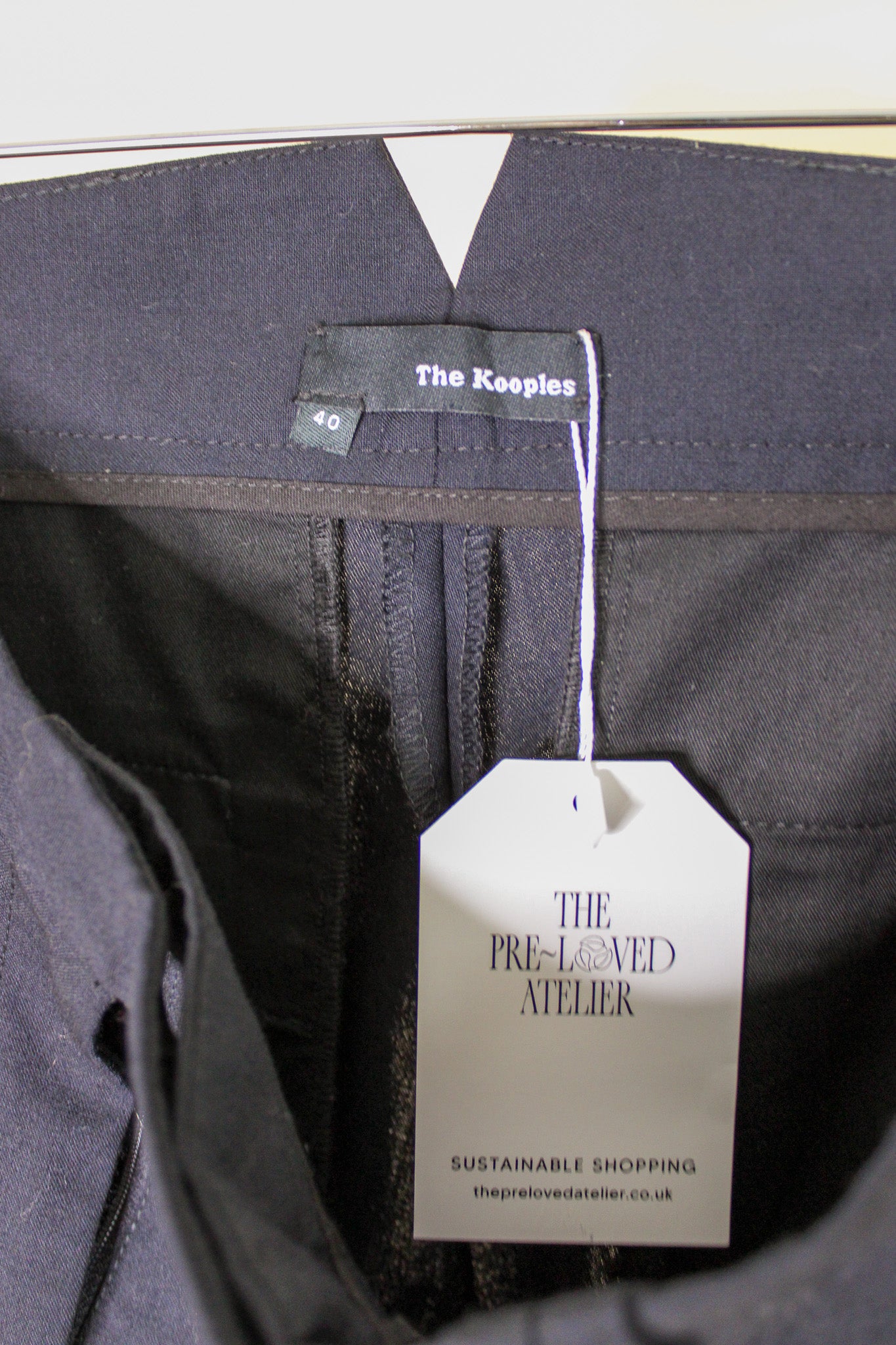 THE KOOPLES Wool Straight Leg Suit Trousers Size 10