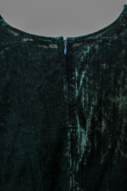 SAMSOE SAMSOE Velvet Wide Neck Cap Sleeve Blouse Size M