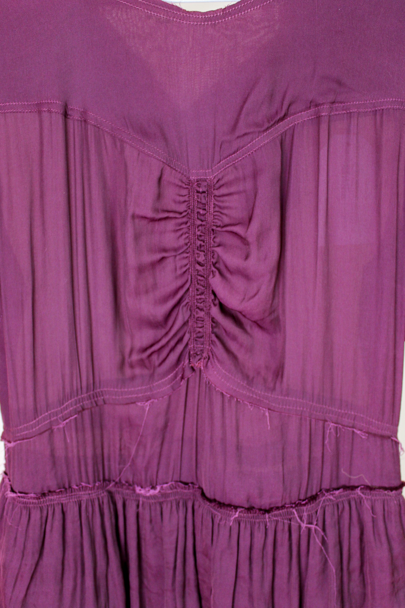 ISABEL MARANT Raw Edge Ruffle Mini Dress Size 10-12