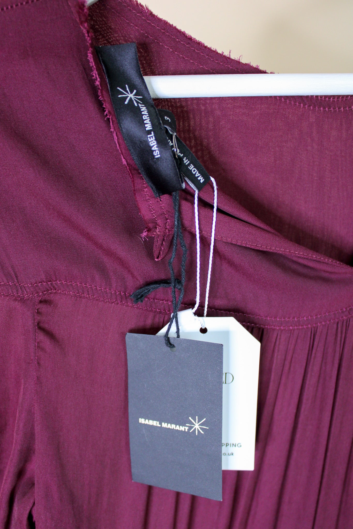 ISABEL MARANT Raw Edge Ruffle Mini Dress Size 10-12