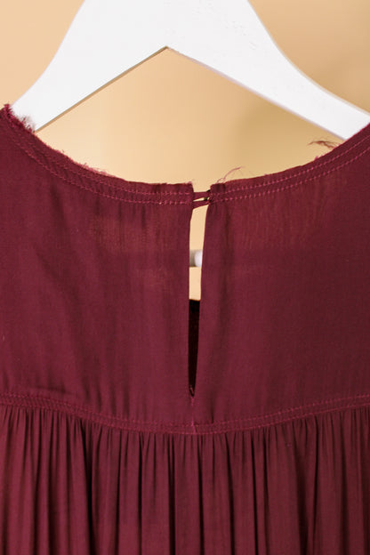 ISABEL MARANT Raw Edge Ruffle Mini Dress Size 10-12