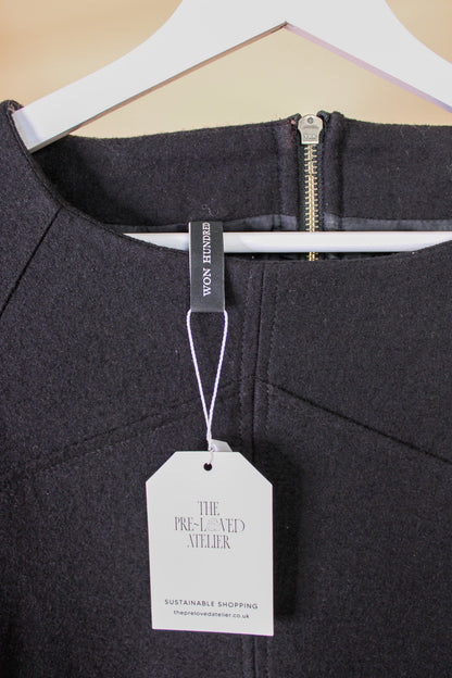 WON HUNDRED Dream Wool Mix Mini Dress Size 8-10