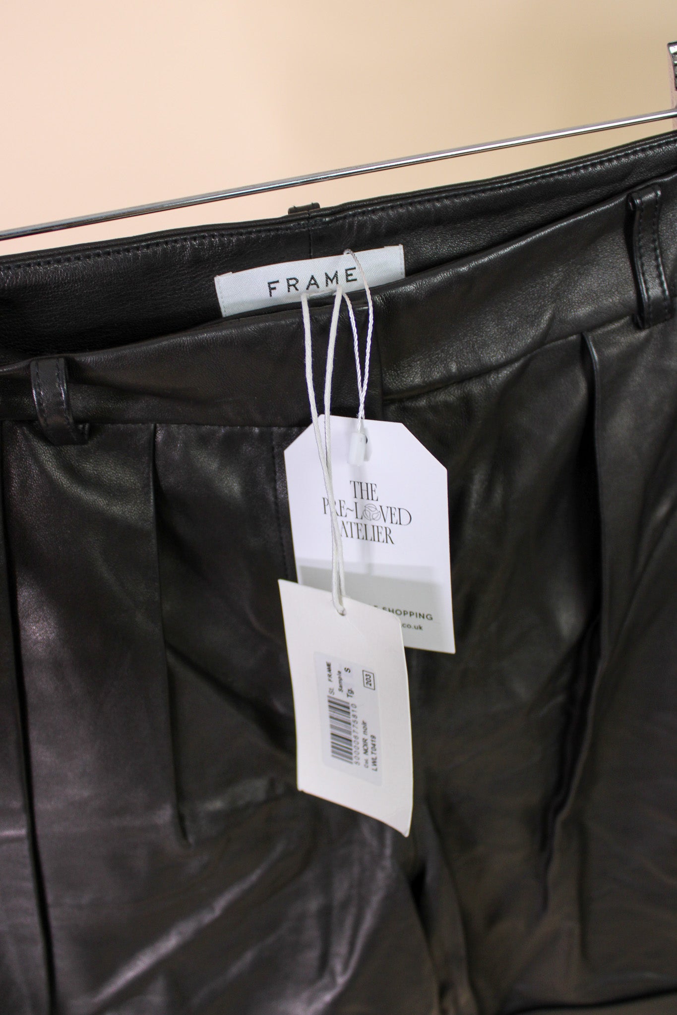 FRAME relaxed leather shorts Size 26" (8-10)