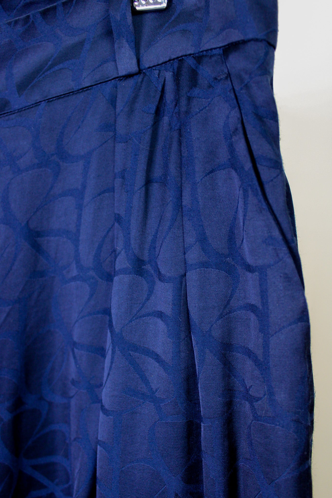 BA&SH Moloy Satin Print Loose fit Trousers Size 8