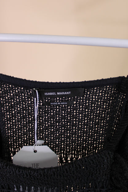ISABEL MARANT Crochet Tassel Detail Top Size 10