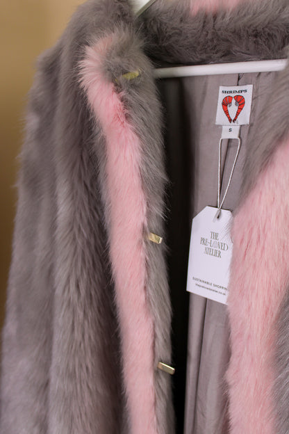 SHRIMPS Faux Fur Panel Jacket Size S