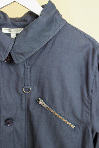 CURRENT ELLIOTT X CHARLOTTE GAINSBURG Cotton Drawstring Trench Coat Size 1