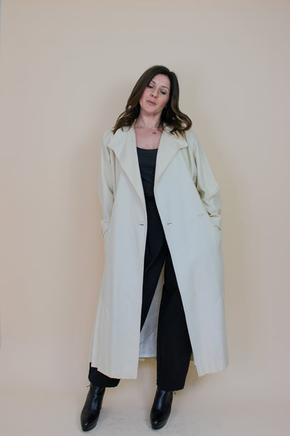 VINTAGE Wallis Long Wool Pleated Coat Size 12-14