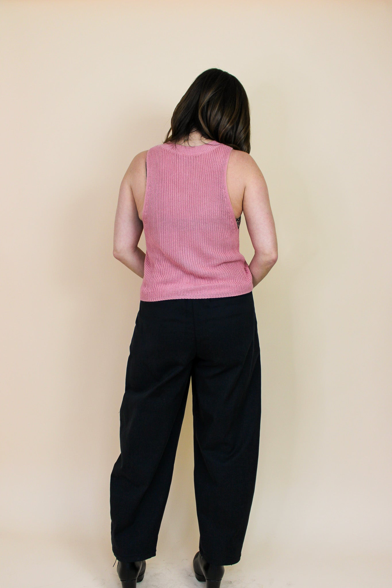 REFORMATION Knitted Sleeveless Tank Vest Size M (Pink)