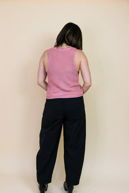 REFORMATION Knitted Sleeveless Tank Vest Size M (Pink)