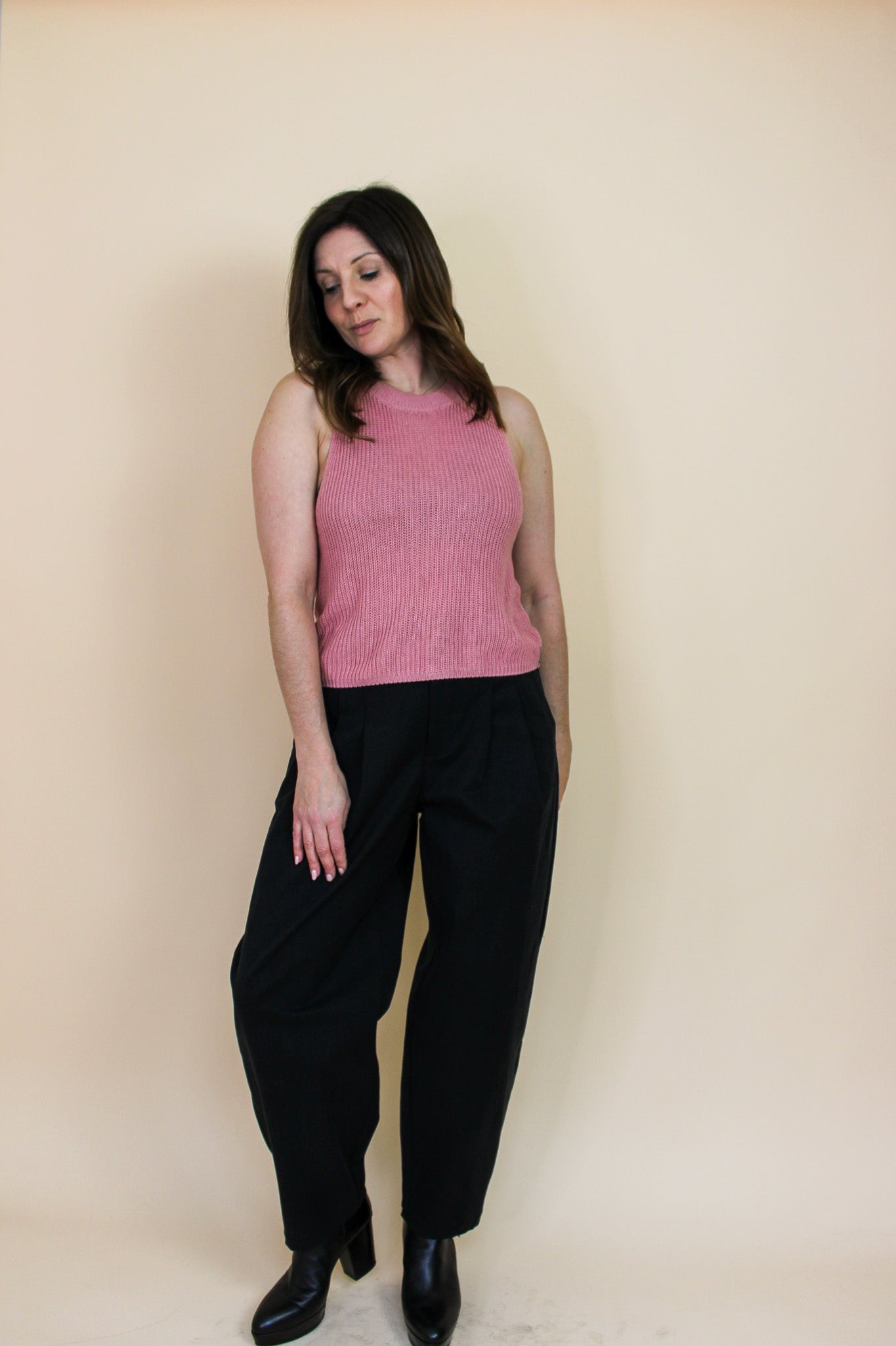 REFORMATION Knitted Sleeveless Tank Vest Size M (Pink)