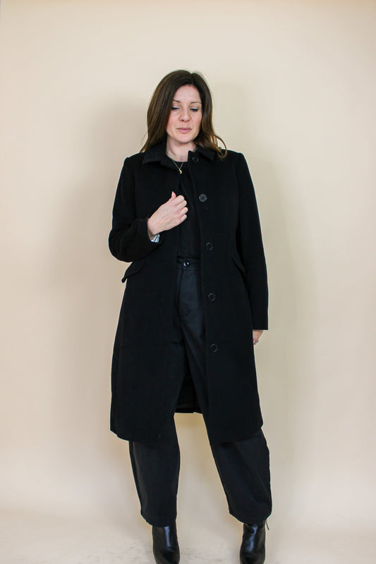 JIGSAW Longline Wool Coat Size 8-10