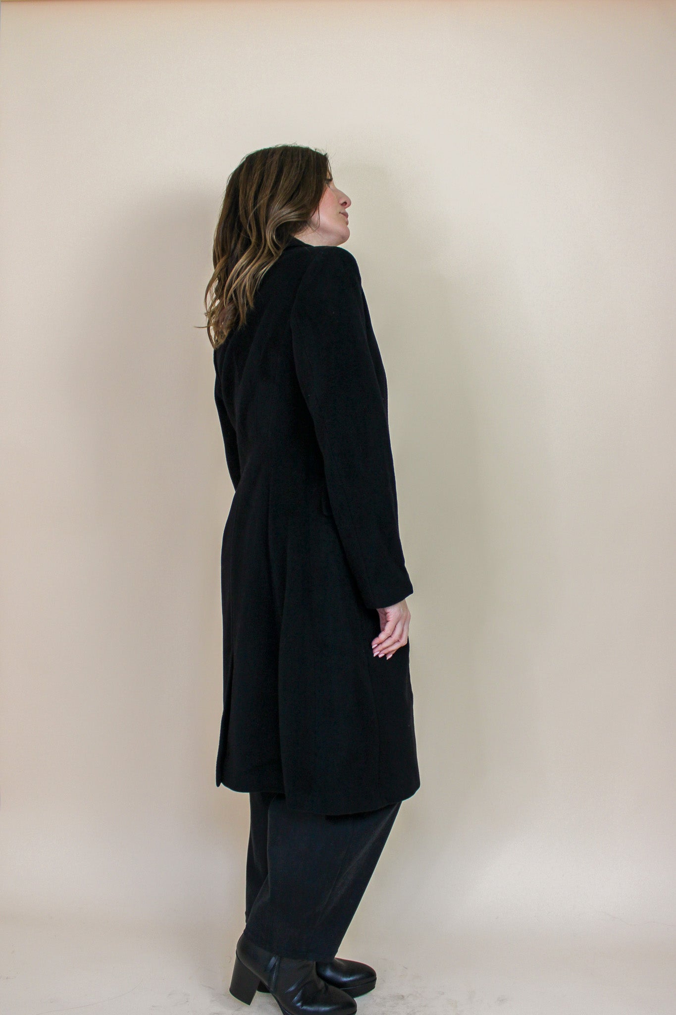 JIGSAW Longline Wool Coat Size 8-10